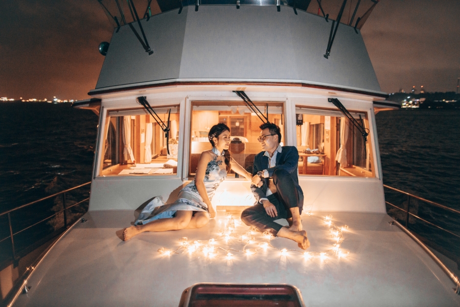 Singapore Pre-Wedding Photoshoot At Yacht, Fort Canning Park And Seletar Airport by Cheng on OneThreeOneFour 20