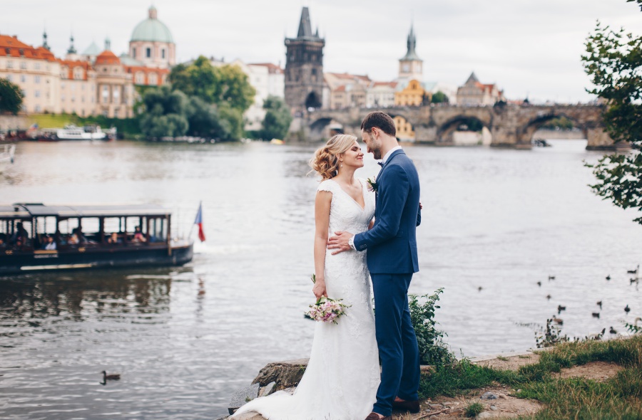 Prague Pre-Wedding Photoshoot At Vrtba Garden And Charles Bridge  by Nika  on OneThreeOneFour 15