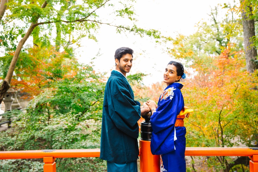 P&K: Indian Kimono Proposal Photoshoot in Kyoto by Daniel on OneThreeOneFour 17