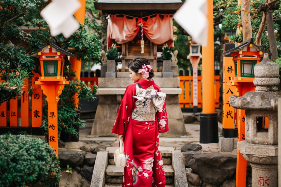 A&L: Kyoto Autumn Pre-wedding Photoshoot at Kimono Forest by Kinosaki on OneThreeOneFour 3
