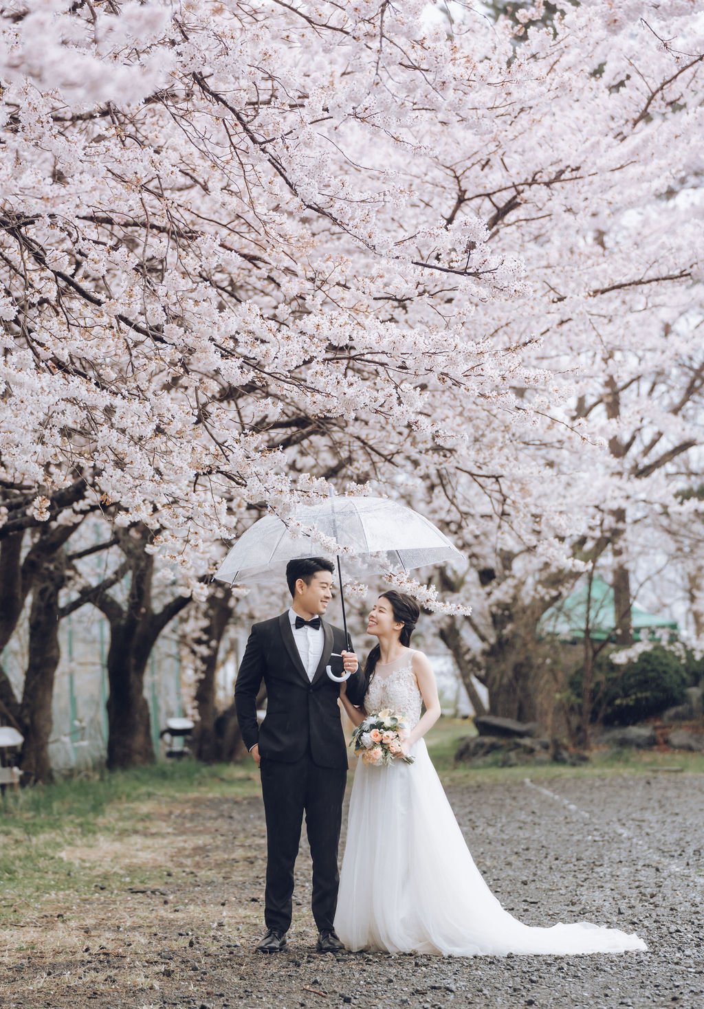 US Couple's Spring Season Kimono & Prewedding Photoshoot At Chureito Pagoda, Lake Kawaguchiko In Tokyo