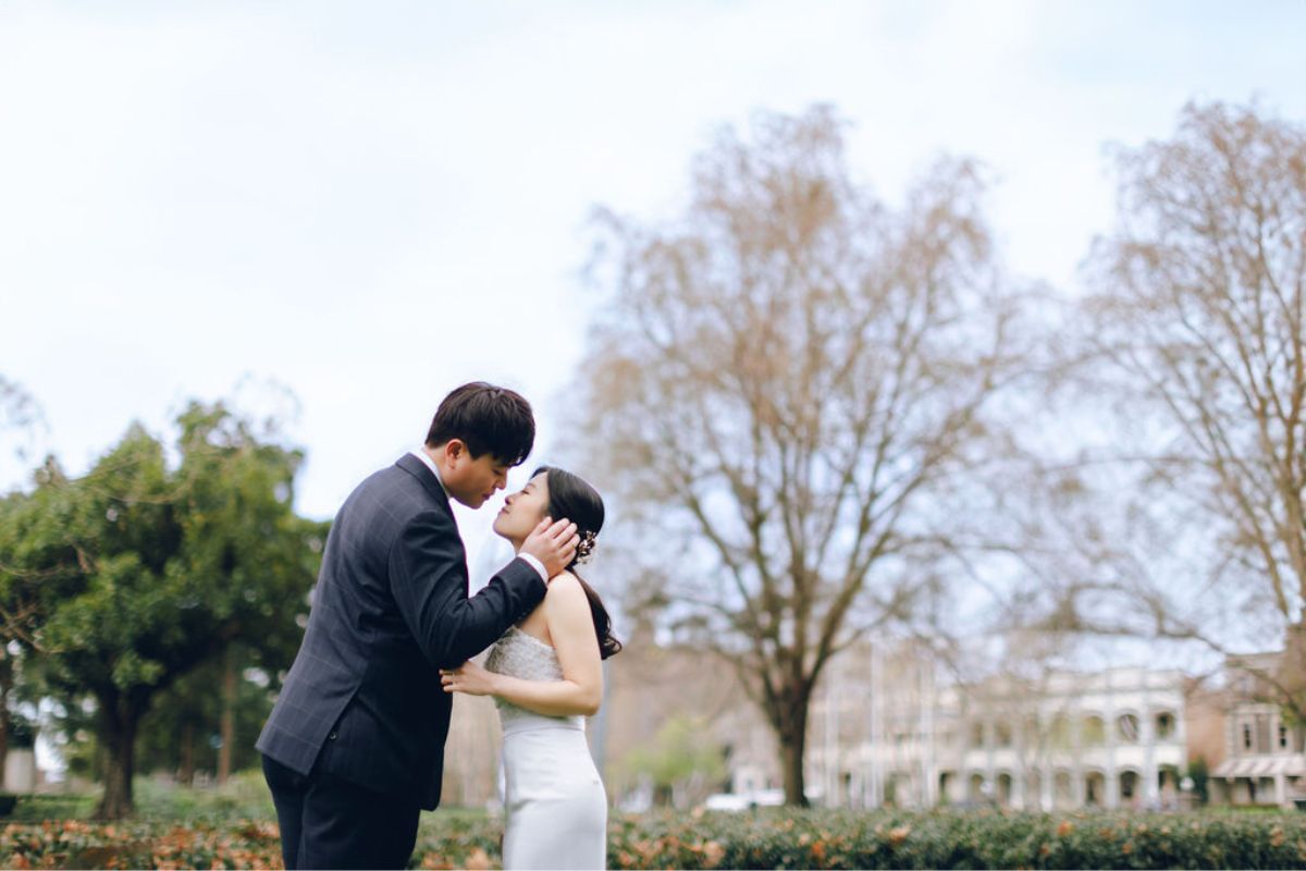 Melbourne Pre-wedding Photoshoot At St. Patrick's Cathedral, Carlton Gardens and Fitzroy Gardens In Autumn by Freddie on OneThreeOneFour 21