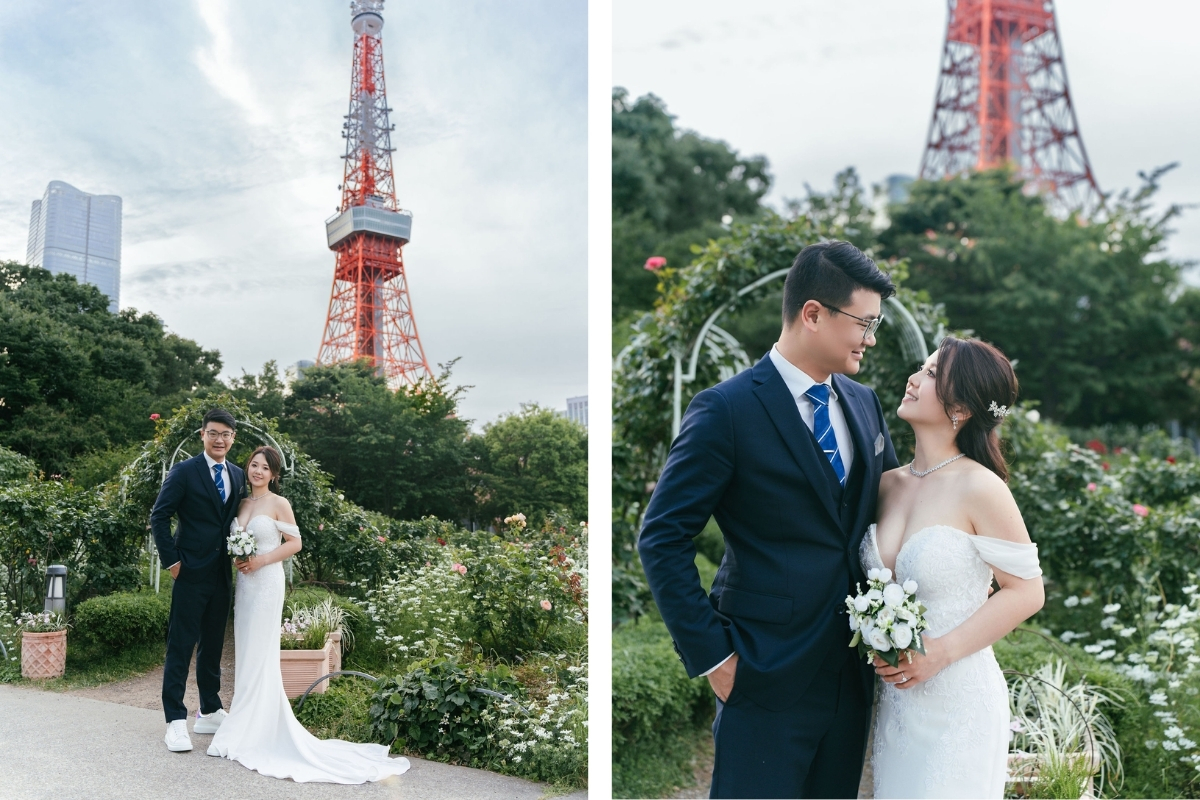 Tokyo Pre-Wedding Photoshoot with Nonbei Yokocho, Shiba Park, and Shibuya by  on OneThreeOneFour 9