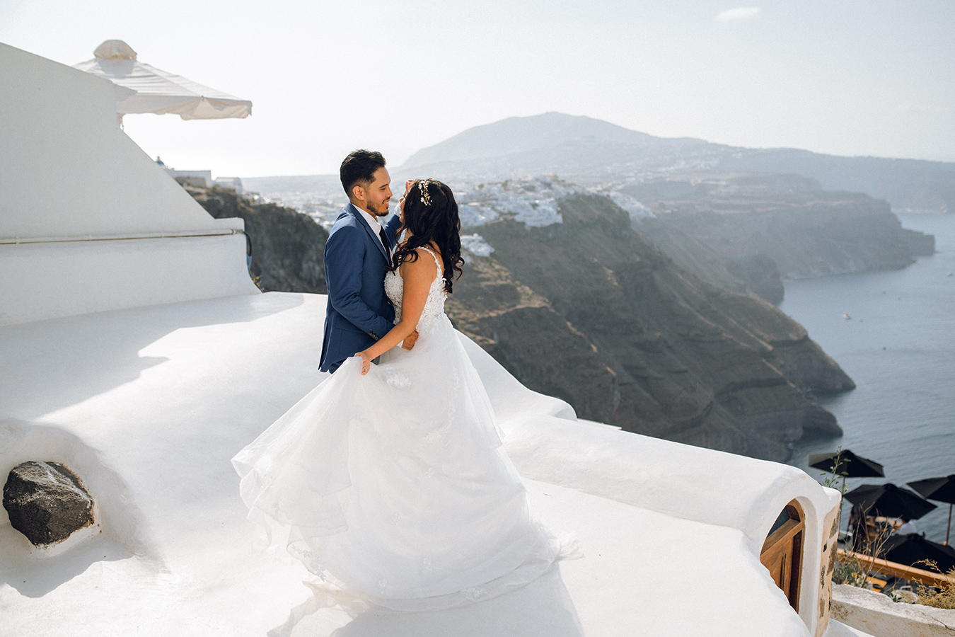 Dreamy & Romantic Santorini Pre-Wedding Photoshoot by Christina on OneThreeOneFour 15