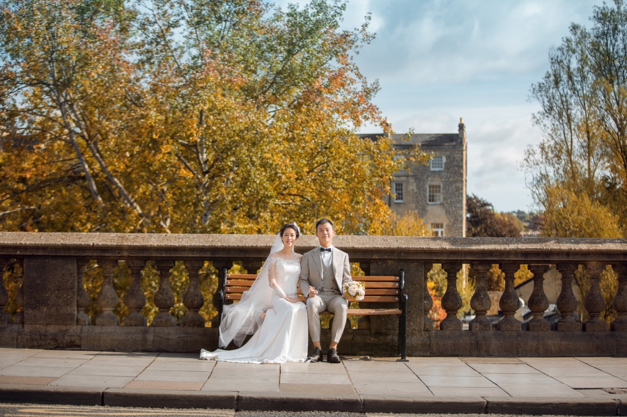 London Pre-Wedding Photoshoot At Bath Abbey And Pulteney Bridge  by Dom  on OneThreeOneFour 1