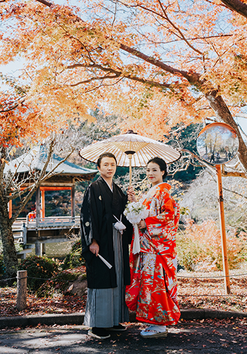 Tokyo Autumn Pre-wedding and Kimono Photoshoot 