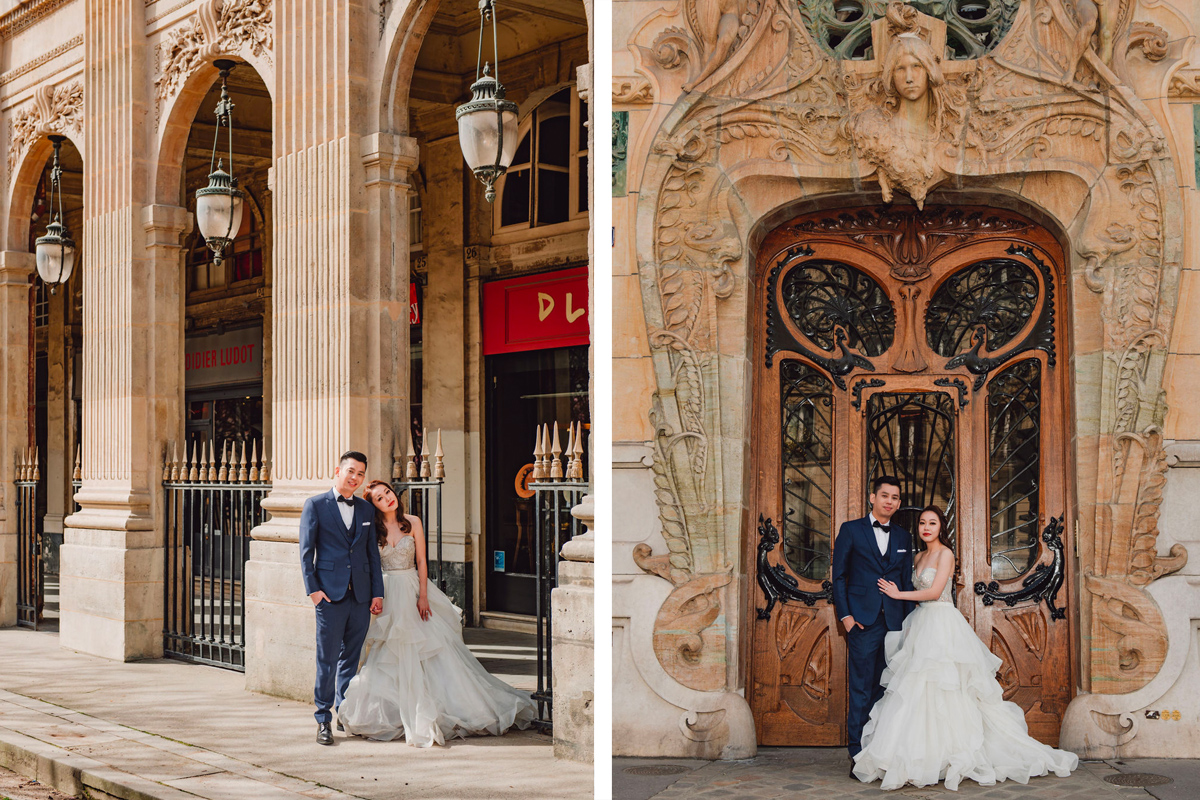 Springtime Romance: Paris Pre-Wedding Photoshoot | Eiffel Tower, Trocadero, Café, Louvre, Camoens Avenue, Bir Hakeim Bridge by Arnel on OneThreeOneFour 11