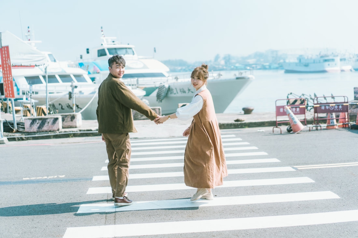 Taiwan Pre-Wedding Photoshoot Ferry Ride Pier Old Town Sea Beach by  on OneThreeOneFour 0