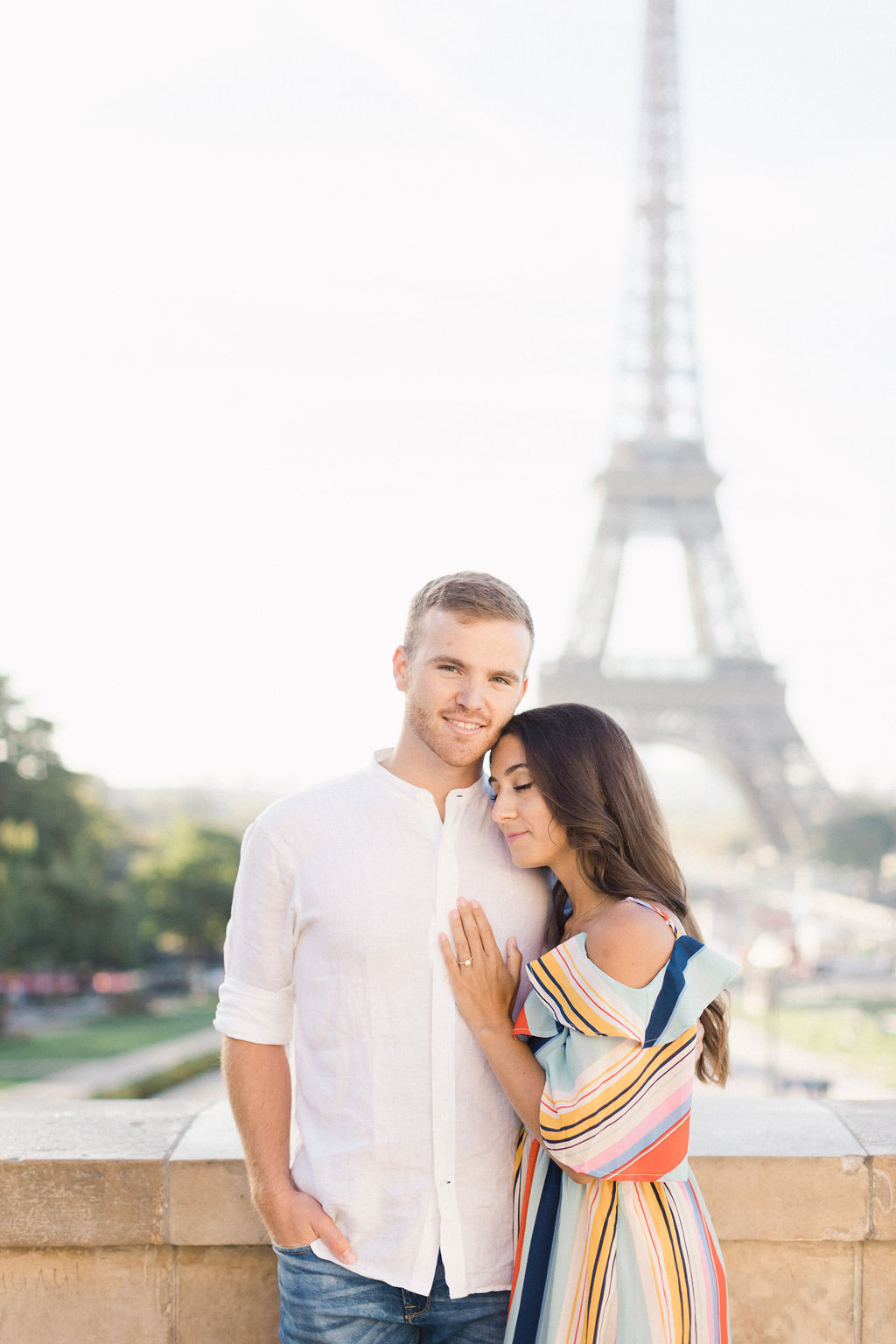 Engagement Photos in Paris' Trocadero With a Stunning View of Eiffel Tower by Celine on OneThreeOneFour 6