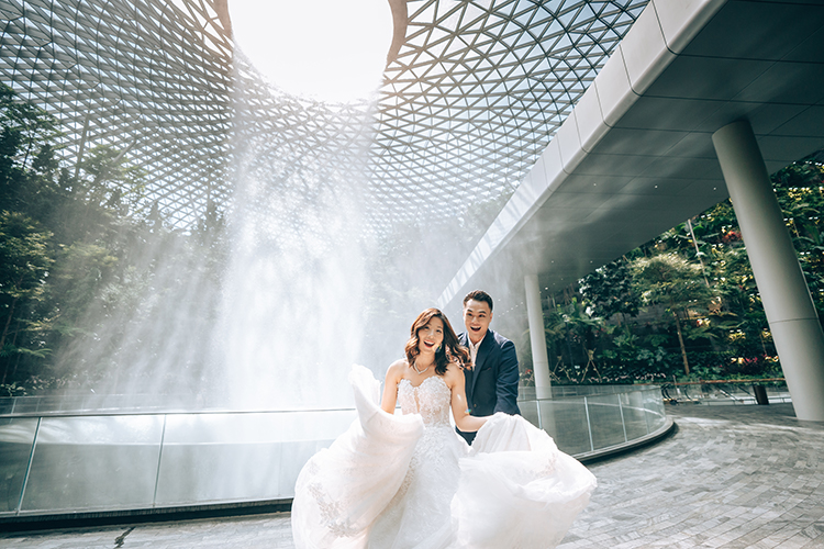 singapore wedding photoshoot jewel changi