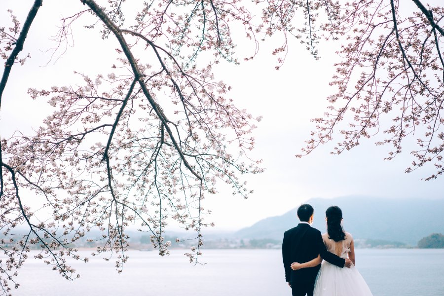 Japan Tokyo Pre-Wedding Photoshoot At Traditional Japanese Village And Pagoda During Sakura Season by Lenham on OneThreeOneFour 24