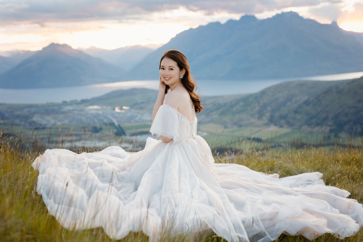 Enchanting New Zealand Summer Pre-Wedding Photoshoot Lupin Season Twin Peak by Fei on OneThreeOneFour 4