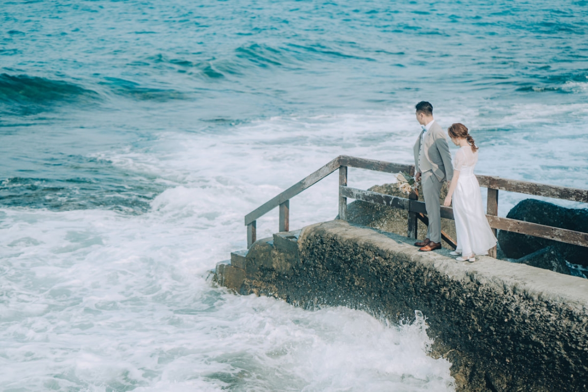 Taiwan Pre-Wedding Photoshoot Ferry Ride Pier Old Town Sea Beach by  on OneThreeOneFour 34