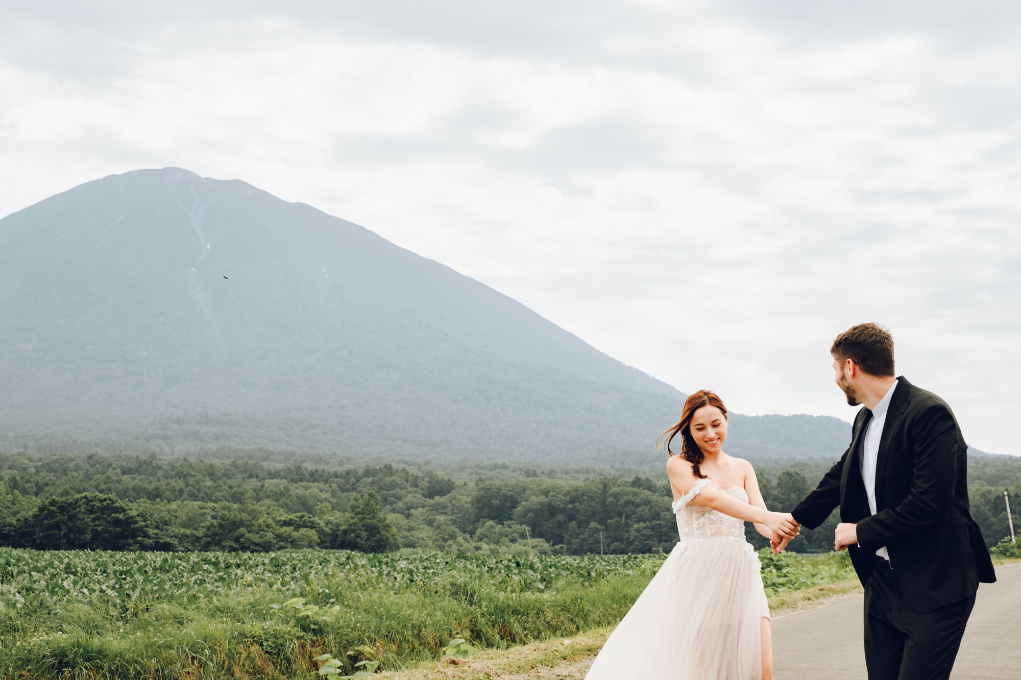 Capturing Love in Bloom: Japan Hokkaido Niseko Summer Pre-Wedding Shoot with Jlou and Dan by Kuma on OneThreeOneFour 33