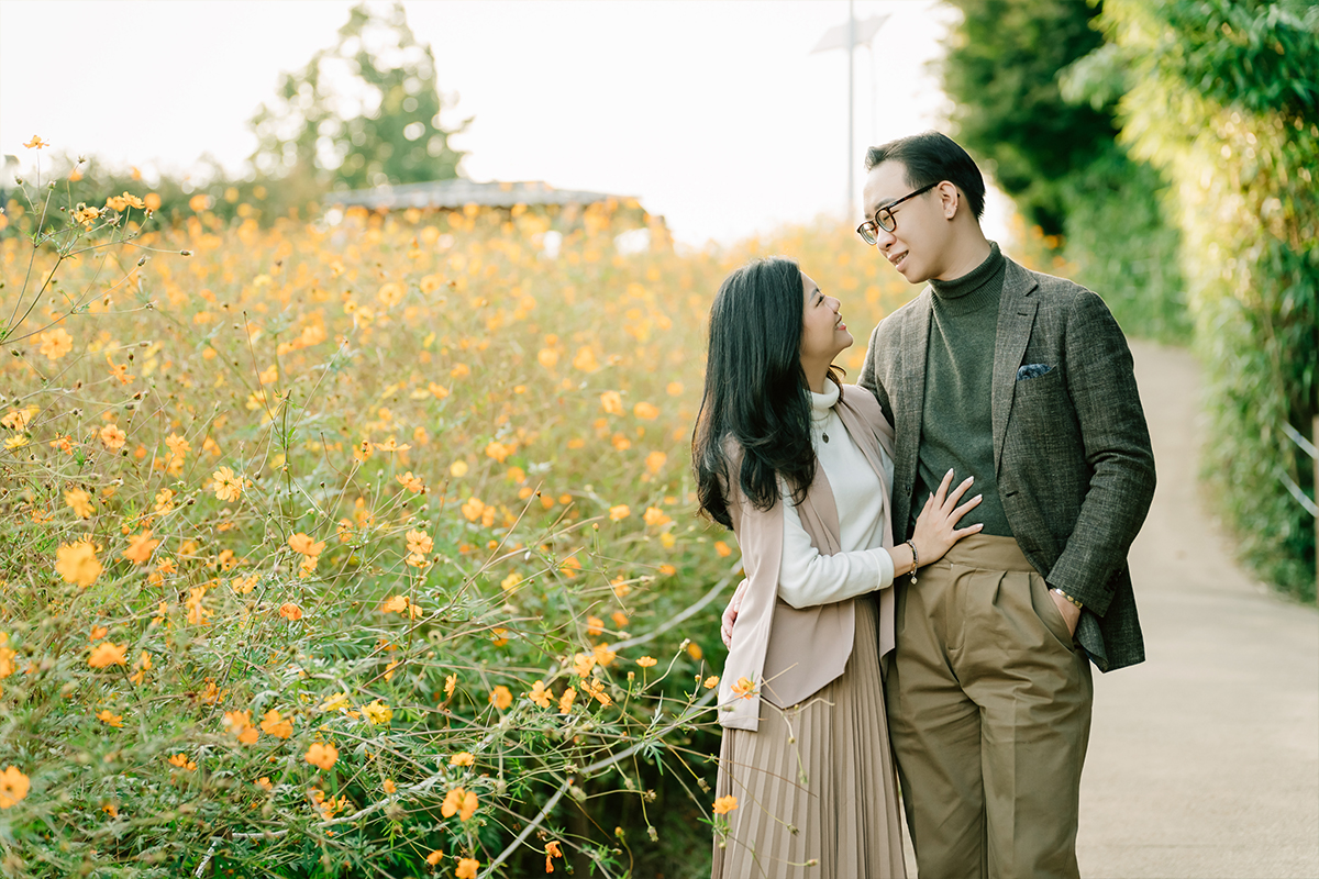 Autumn Date Snap Couple Photoshoot with Flower Fields at Haneul Park by Jungyeol on OneThreeOneFour 5