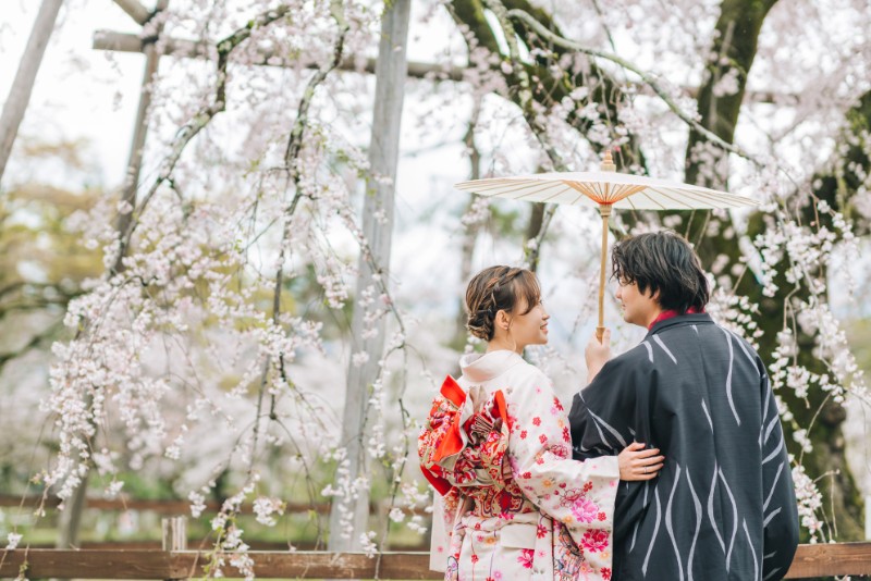 J&SJ: Kimono pre-wedding in Kyoto during popular cherry blossom season by Shu Hao on OneThreeOneFour 13