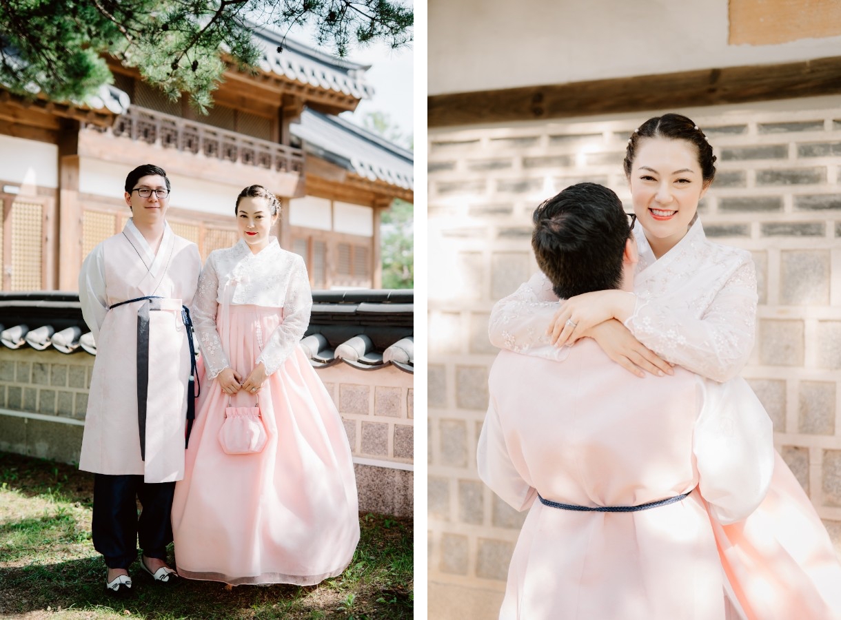 J&A: Korea Hanbok Pre-wedding Photoshoot At Namsangol Hanok Village by Jungyeol on OneThreeOneFour 8