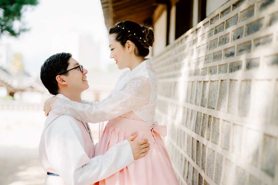 J&A: Korea Hanbok Pre-wedding Photoshoot At Namsangol Hanok Village by Jungyeol on OneThreeOneFour 9