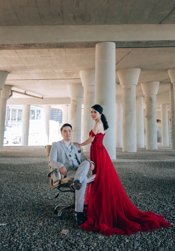 Singapore Couple Pre-Wedding Photoshoot At National Museum, MCE And Canterbury Road