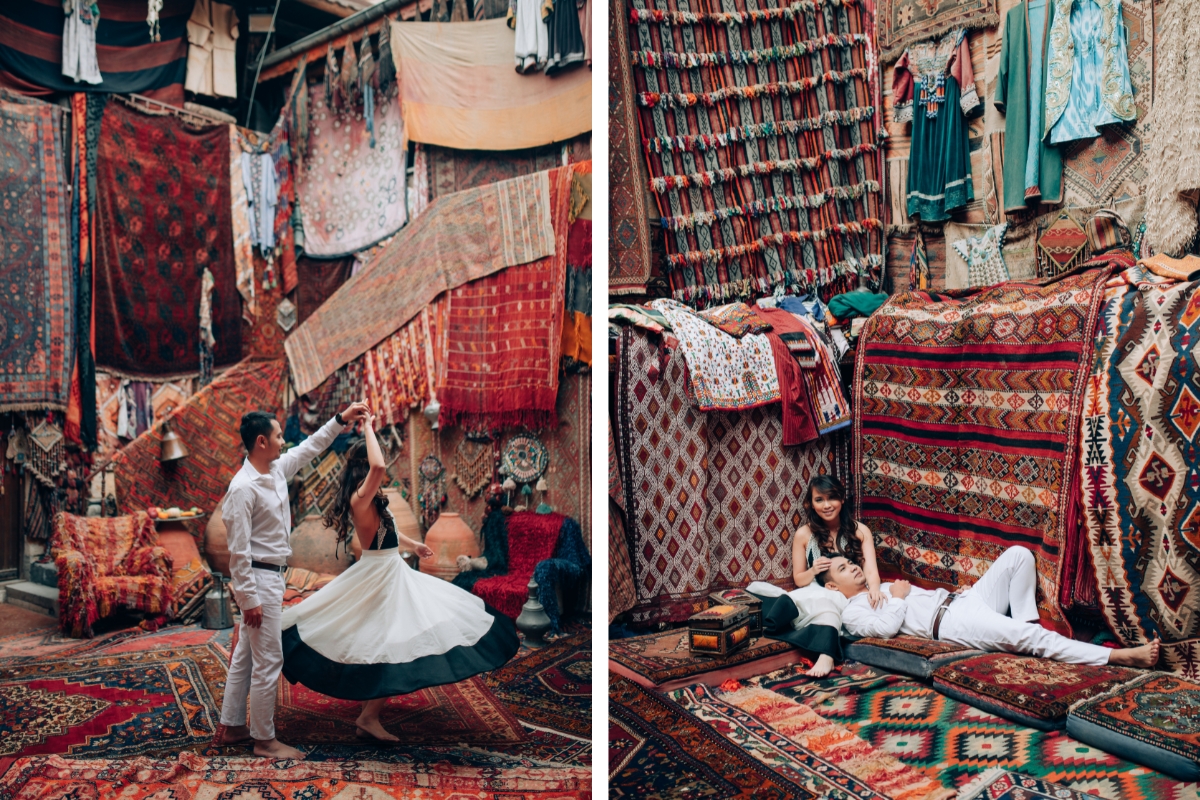 Cappadocia Pre-Wedding Photoshoot Hot Air Balloons Pasabag Valley Slot Canyon Carpet Shop Horse Ranch by Aric on OneThreeOneFour 10