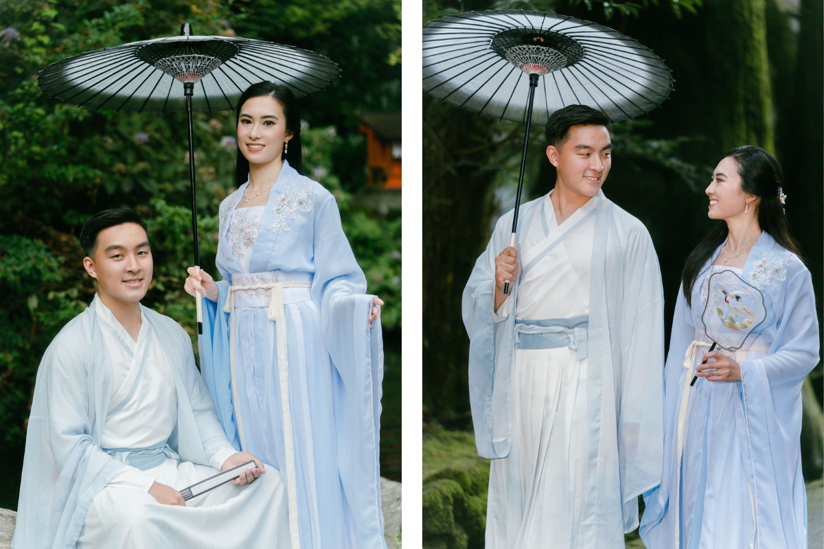 Tokyo Pre-Wedding Photoshoot with Nezu Shrine, Daikanzan Observation Deck, Lake Ashi, and Hakone Shrine by Dahe on OneThreeOneFour 10