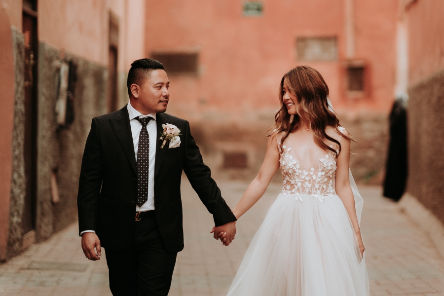 Morocco Marrakech Elopement And Pre-Wedding Photoshoot In The Medina Riad by A.Y. on OneThreeOneFour 25