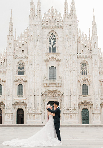 Naomi & Hann's Wedding Photoshoot in Milan