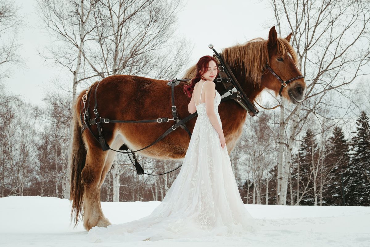 Hokkaido Winter Photoshoot Hirafu Village Lake Toya Niseko Horse Hilton Niseko Village by Kuma on OneThreeOneFour 10