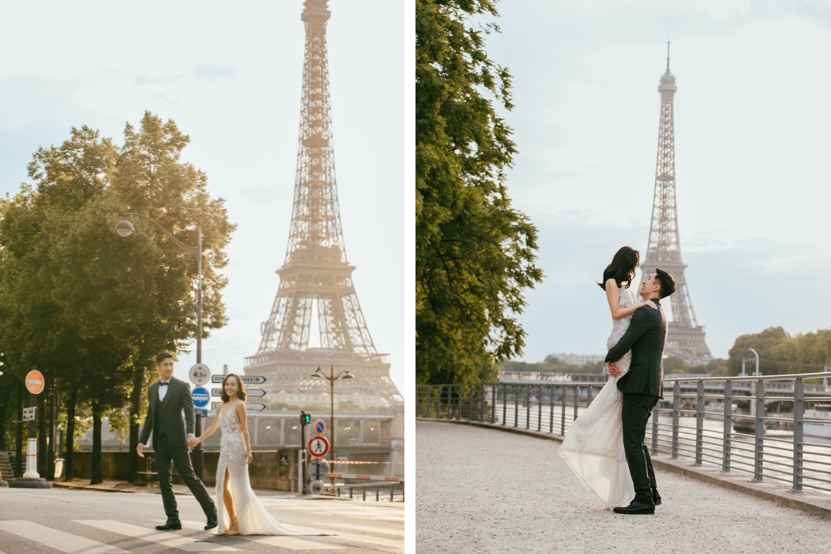 Paris Pre-wedding photoshoot Luxembourg Garden Palais-Royal Eiffel Tower Cafe Saint Honoré Wall of Love by Arnel on OneThreeOneFour 14