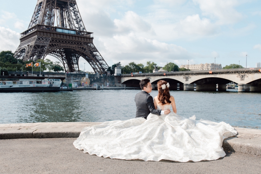 Parisian Elegance: Steven & Diana's Love Story at the Eiffel Tower, Palais Royal, Jardins Du Royal, Avenue de Camoens, and More by Arnel on OneThreeOneFour 8