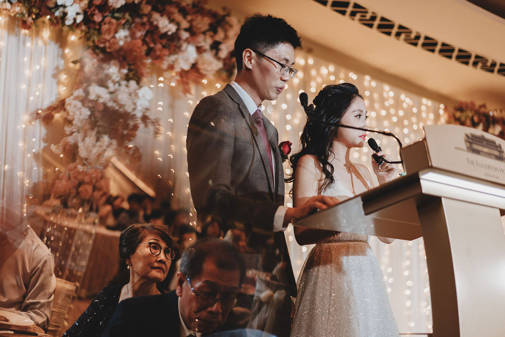 The Fullerton Hotel Wedding Dinner Photography by Michael on OneThreeOneFour 116