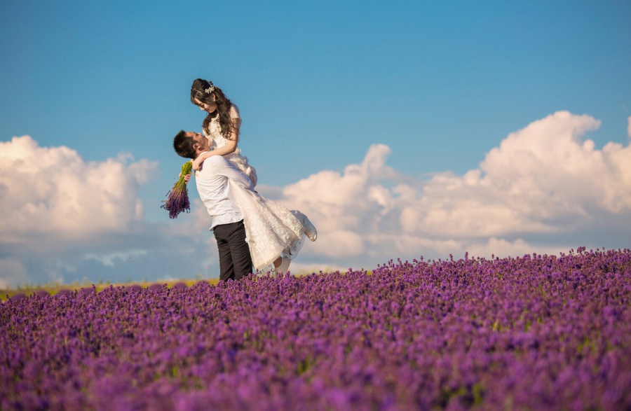 Hokkaido Furano Summer Pre-Wedding Photoshoot At Tomita Lavender Farm by Wu on OneThreeOneFour 0