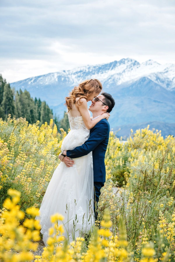 R&M: New Zealand Summer Pre-wedding Photoshoot with Yellow Lupins by Fei on OneThreeOneFour 2