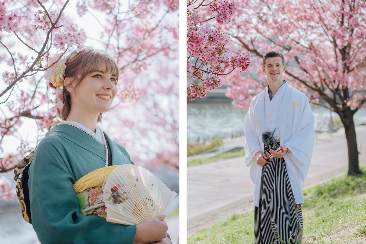 Tokyo Pre-Wedding Photoshoot with Shioiri Park, Lake Kawaguchiko, and Shinjuku by Dahe on OneThreeOneFour 3