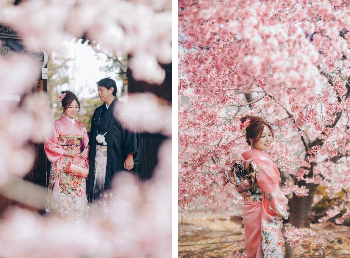 E&V: Kyoto Spring Cherry Blossoms Pre-wedding Photoshoot by Kinosaki on OneThreeOneFour 4
