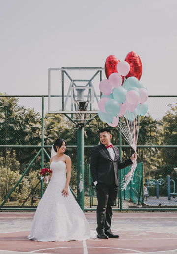 Sporty and Fun Wedding | Singapore Wedding Day Photography 