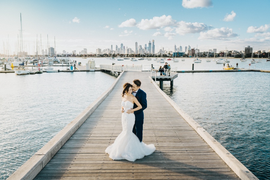 M&K: Melbourne Golden Hour Pre-wedding Photoshoot at Princes Pier by Felix on OneThreeOneFour 13