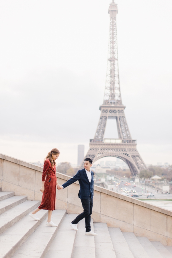 Paris Engagement Photo Session At The Pont Alexandre III Bridge and Louvre Pyramid  by Celine  on OneThreeOneFour 3