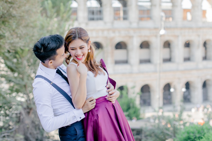 Italy Rome Colosseum Prewedding Photoshoot with Trevi Fountain  by Katie on OneThreeOneFour 46