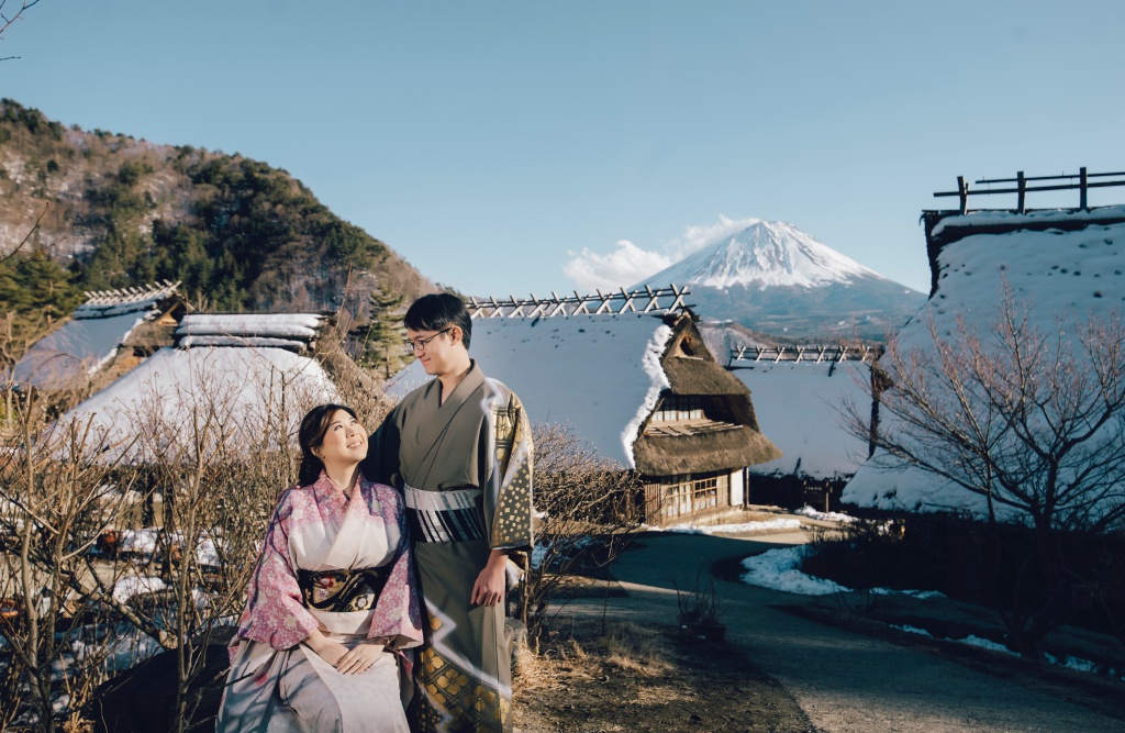 Japan Tokyo Kimono Couple Photoshoot At Mount Fuji  by Lenham on OneThreeOneFour 4