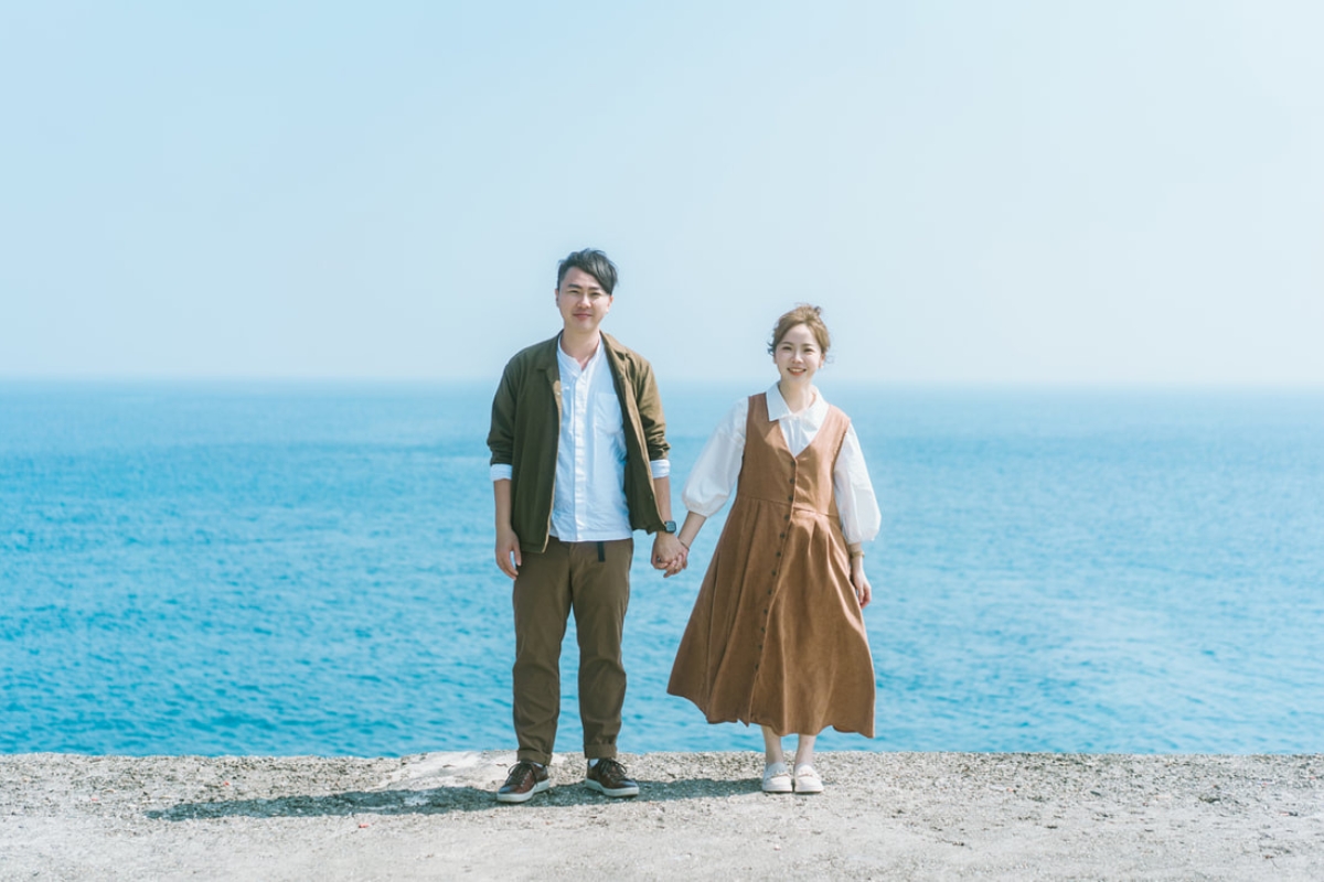 Taiwan Pre-Wedding Photoshoot Ferry Ride Pier Old Town Sea Beach by  on OneThreeOneFour 16