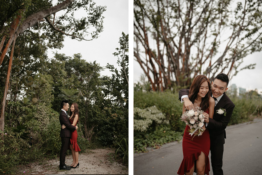 B & H - Singapore Outdoor Pre-Wedding at Jurong Lake Gardens & Back Alleys by Chan on OneThreeOneFour 13