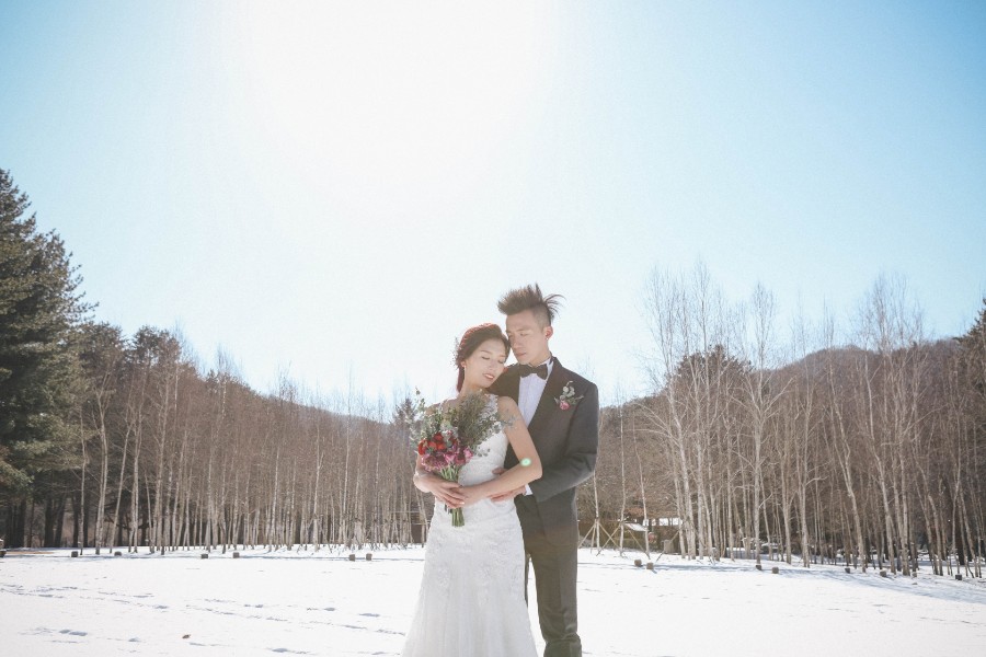Korea Winter Pre-Wedding Photoshoot At Nami Island by Beomsoo on OneThreeOneFour 1