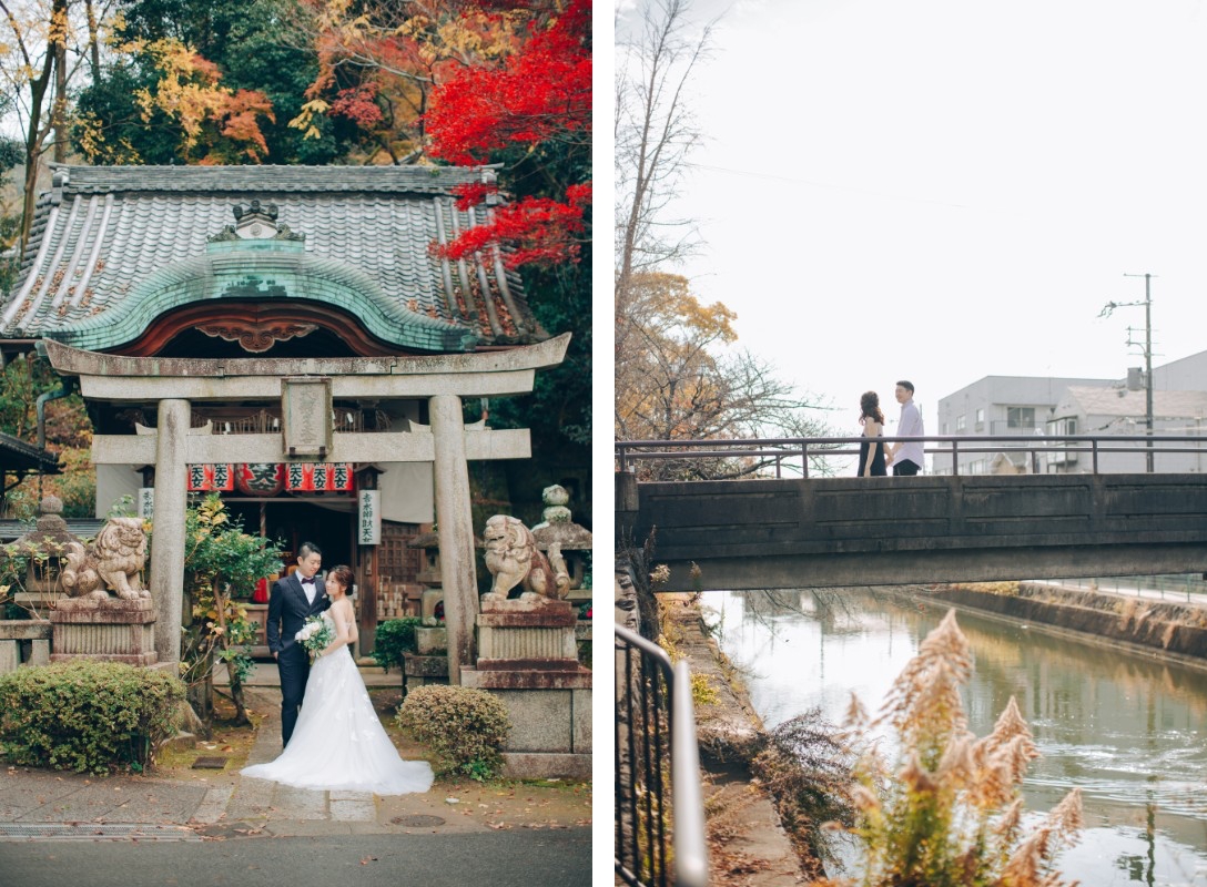 V&H: Kyoto Autumn Pre-wedding Photoshoot at Nara Park and Railway Tracks by Kinosaki on OneThreeOneFour 15