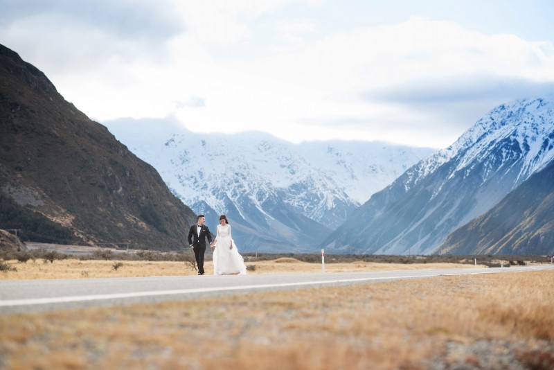 New Zealand Mount Cook Prewedding Photoshoot with Singaporean Couple by Mike on OneThreeOneFour 18