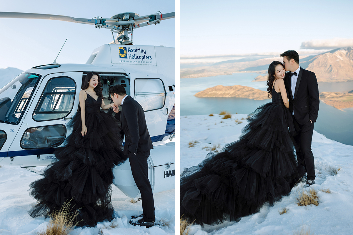 Dreamy Winter Pre-Wedding Photoshoot with Snow Mountains and Glaciers by Fei on OneThreeOneFour 21