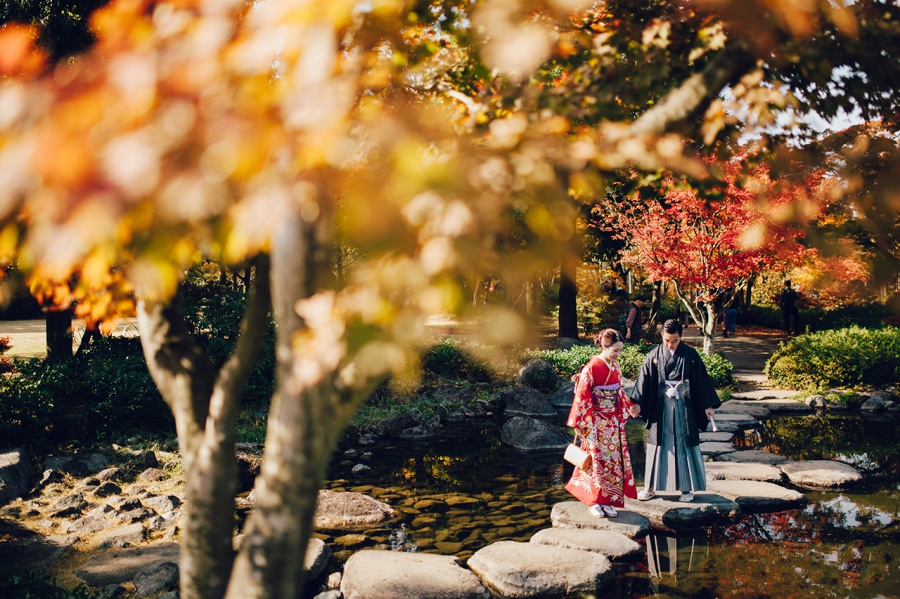 Japan Tokyo Kimono Photoshoot At Tachikawa Park During Autumn  by Lenham  on OneThreeOneFour 2