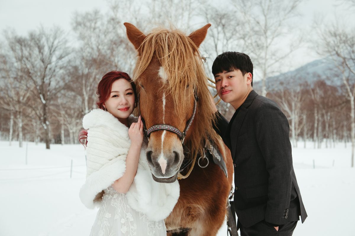 Hokkaido Winter Photoshoot Hirafu Village Lake Toya Niseko Horse Hilton Niseko Village by Kuma on OneThreeOneFour 11