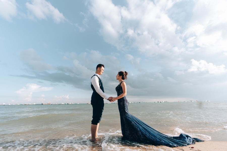 Singapore Pre-Wedding Couple Photoshoot At Jewel, Changi Airport And East Coast Park Beach by Michael on OneThreeOneFour 23
