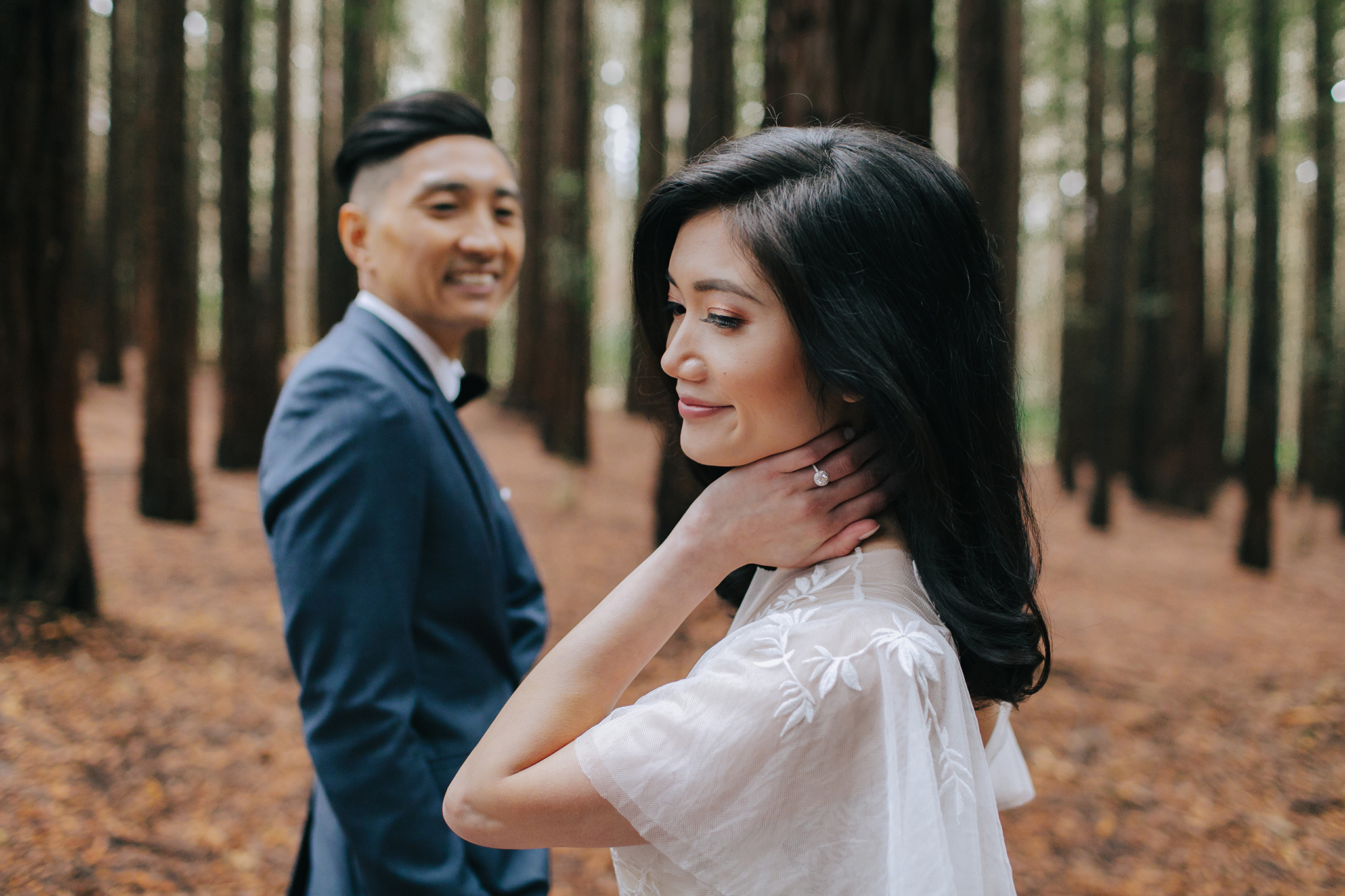 Melbourne Pre-Wedding Photoshoot in Royal Botanical Gardens & Redwood Forest by Freddie on OneThreeOneFour 24